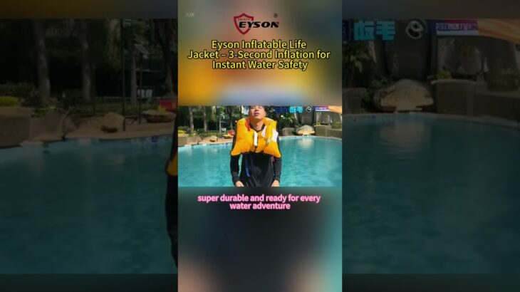 Eyson Inflatable Life Jacket – 3-Second Inflation for Instant Water Safety