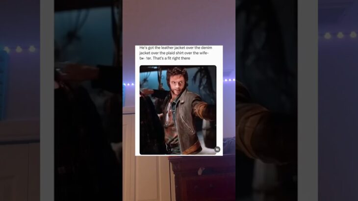 He got a leather jacket