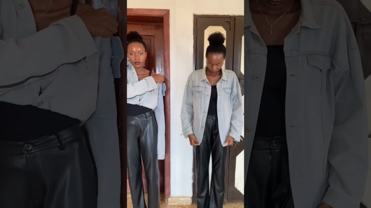 How to crop denim jacket #stylehacks #fashion #aprilwithyoutubeshorts