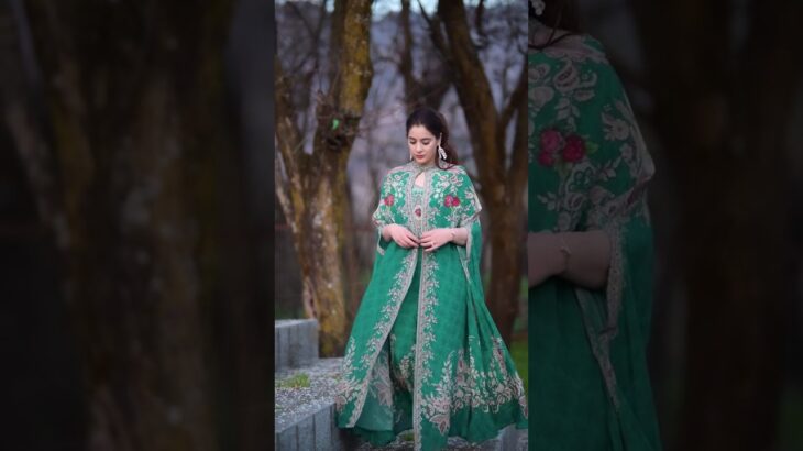 Open jacket and Gown #fashion #dress #wedding #partywear #naziawithfashiondressdesign #gown #mehndi