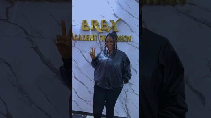 Reversible leather and ankara bomber jacket with welt pocket from Enugu best fashion school EREX