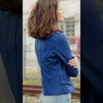 🔥 This Cobalt Vegan-Leather Jacket Is a Showstopper | Clara Sunwoo’s Boldest Look Yet! #Shorts