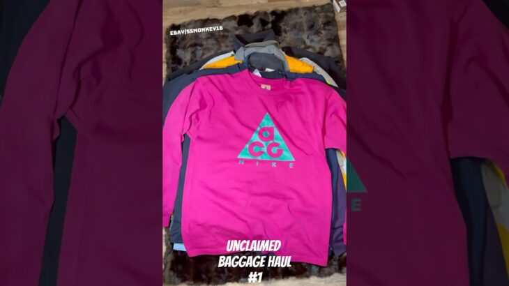Unclaimed baggage haul #1 #clothing #vintage #nike #thenorthface #ebay  #ebayseller #marmot