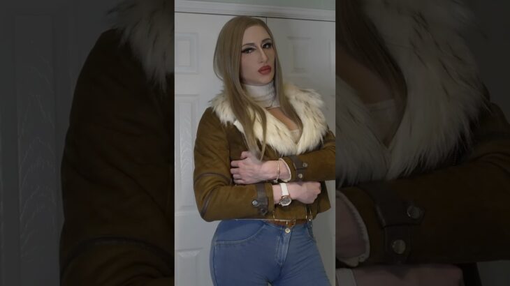Winter Jacket | #femalemask #crossdresser #mtf #jacket #ootd #fyp #jeans