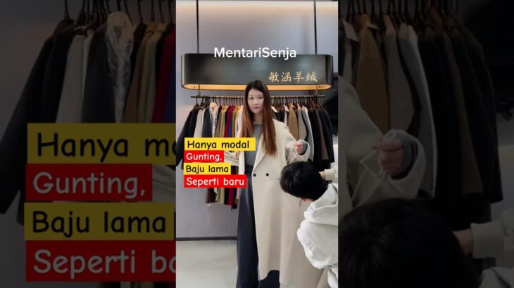 jaket lama di sulap jadi jaket baru yang trendy