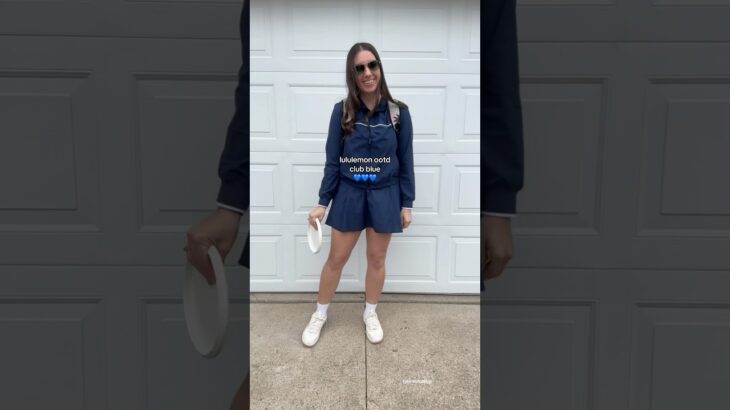 #lululemon  ootd: club blue 💙 court rival jacket and skirt #lululemoncreator #lululemonootd