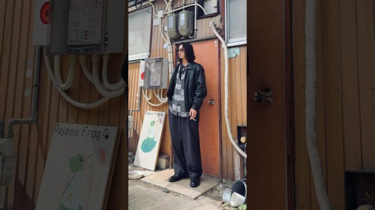 レザージャケットコーデ#古着#アメカジ #ootd