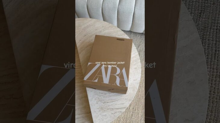 this zara jacket 🤌🏼 #zarahaul #zara #bomberjacket #fashionhaul #tryoniryonnaul #jacket #unboxing
