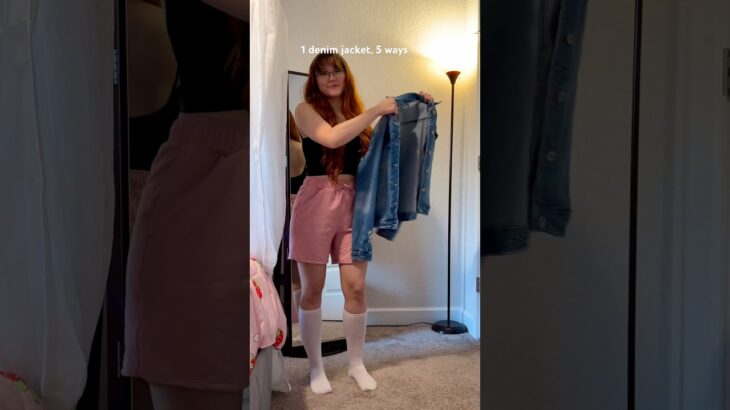 1 denim jacket, 5 ways!💙 #style