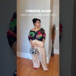 1 jacket, styled 3 ways. Thrift Edition 📌