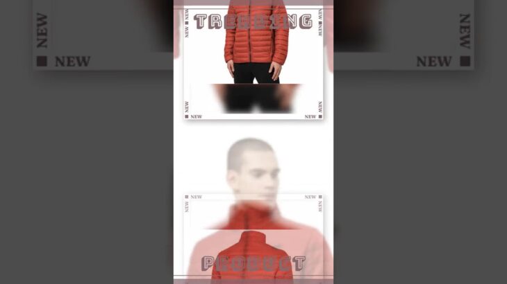 4F Men’s Red Jacket H4Z22 KUMP003 62S – Water-Repellent, Synthetic Down Insulation, Stand-Up Collar