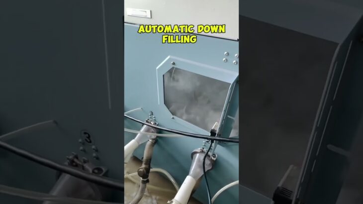 Automatic down filling in jacket || Feather jacket || Feather filling in jacket || Jacket crafting