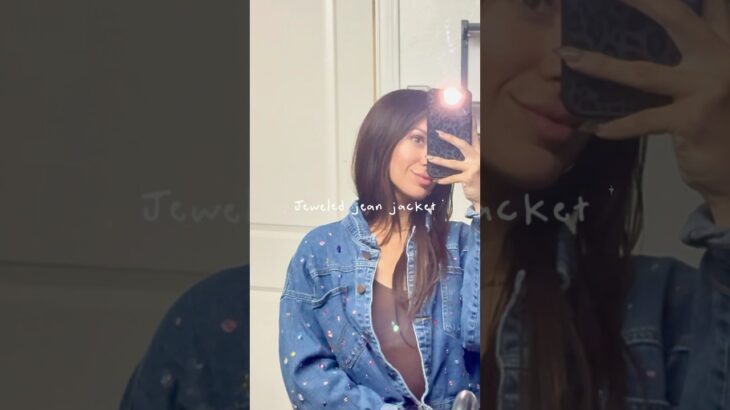 Bedazzle a jean jacket with me 🩷 #diy #project #fashion #tips #hack #hacks #inspired #pinterest