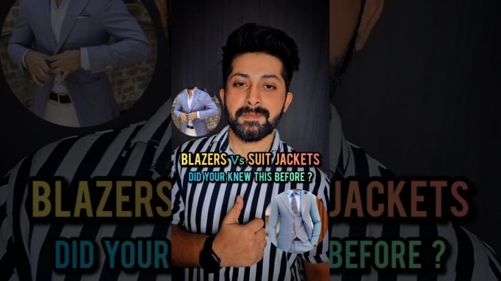 Blazer vs. Suit Jacket: Same Same, But Very Different. #shorts #youtubeshorts #mensfashion #trending