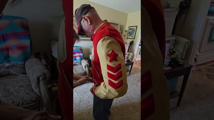 Dad still looks good in his class jacket! #shorts