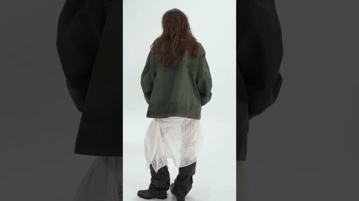 DoublePunch Vintage Distressed Cotton Workwear Reversible Long Short Jacket Coat