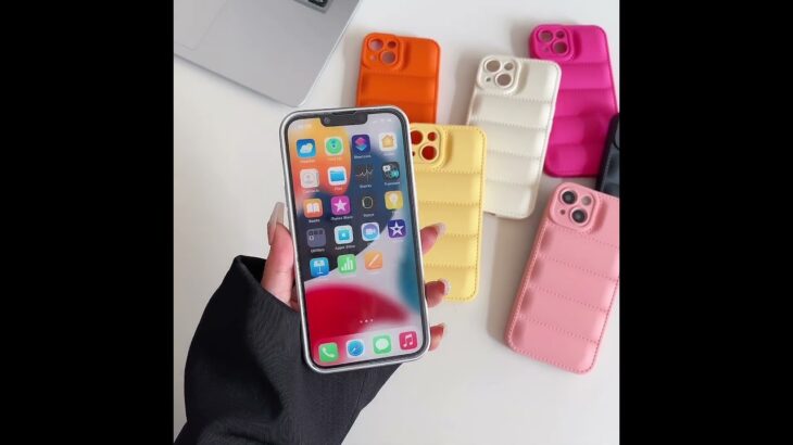 Down Jacket Style Soft Phone Case Cover for Apple iPhone Series