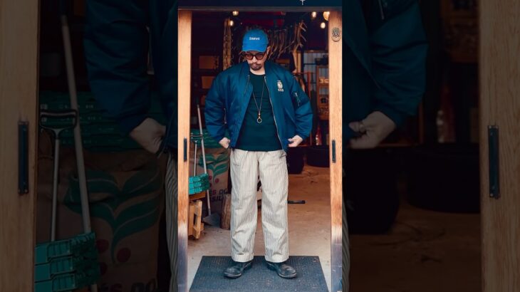 FamilyMart T-shirt × BOSS jacket outfit / ファミマTシャツ × ボスジャンコーディネート #ootd