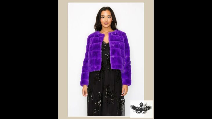 Faux Fur Buttoned Quilted Jacket