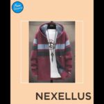 Fleece sweater cardigan contrast colour jacket youth slim fit trendy