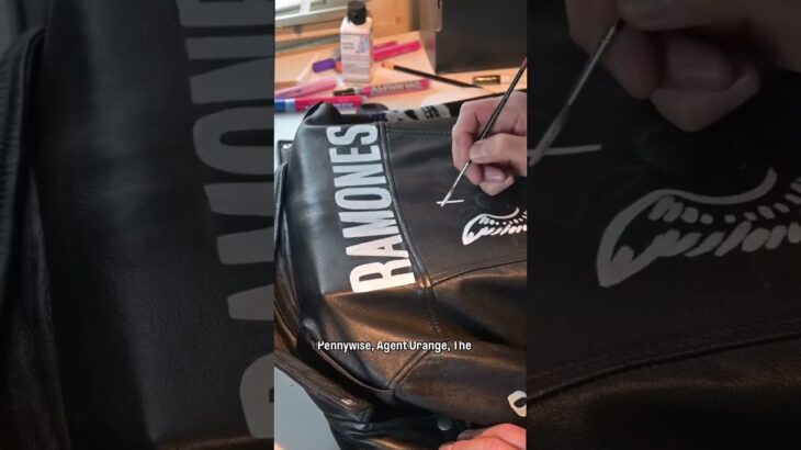 I decided to paint this jacket up instead of using patches