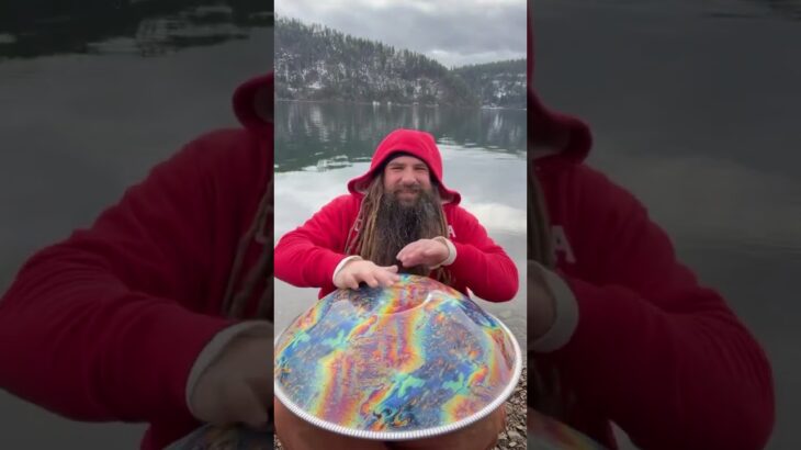 Jacket On or Jacket Off?? 🤷‍♂️ #handpan #music #nature #musician #drums #beard #idaho #lake #pnw