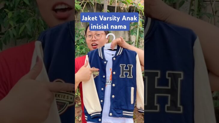 Jaket Varsity Anak inisial nama #reviewer #bertigakids