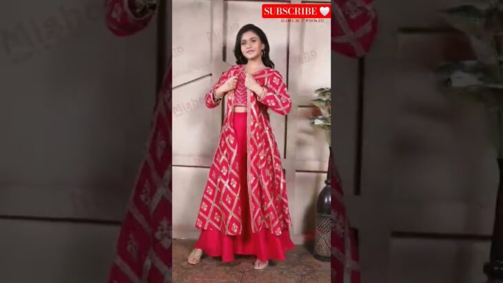 Long Jacket Crop Top Plazo Ethnic Wear Shorts #shorts