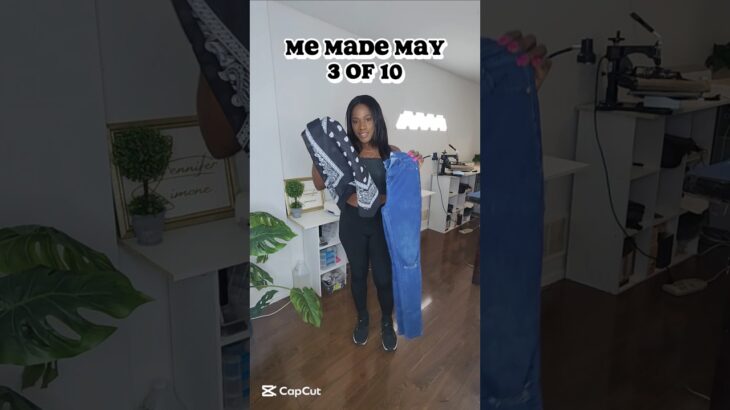 Made a Jacket from Jeans and bandanas! #memademay #sewist #sew #memade #fashion #diy