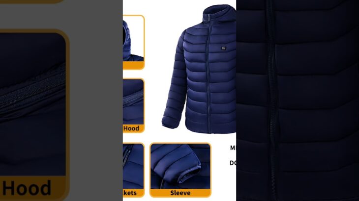 Men Women Heated Puffer Jacket Electric Heating Coat Insulated Hood Windbreaker 9Heat Zones Order!