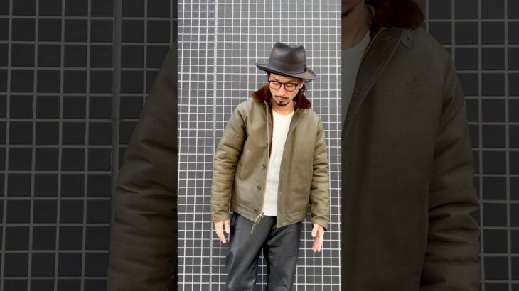 オールレザーのN-1デッキジャケット(FINE CREEK)