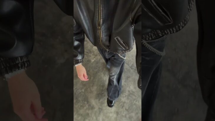 Outfit of the day🌥️ #Strassenmodeclothings #OOTD #fashion #fyp #leatherjacket #jacket