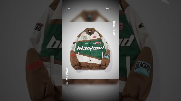 Streetwear Letter Print Motorcycle Jacket Men