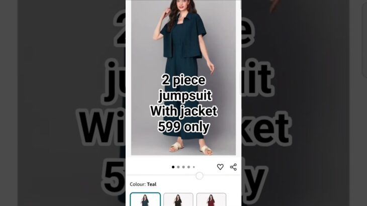 Summer ready with jumpsuit under 599. jacket + jumpsuit 🎁❤️ #amazon #amazonfinds #jumpsuit