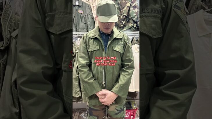 Thanh Lý Áo M65 Jacket Khoá Nhôm #0933235211