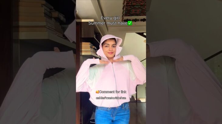UV protection Jacket for Girls ☀️💁🏻‍♀️ #summerfashion #girl #skincare #fashion #uvprotection #shorts