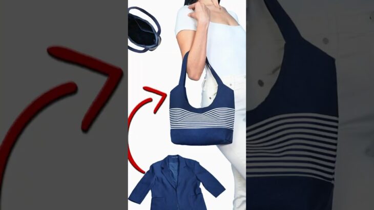 Upcycle Old Jacket into DIY Handbag Without a Pattern Miarti👜✂️