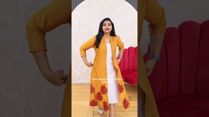 Yeame Designer Jacket Kurti Set (2piece)  Product Code-10509 ₹1299.00