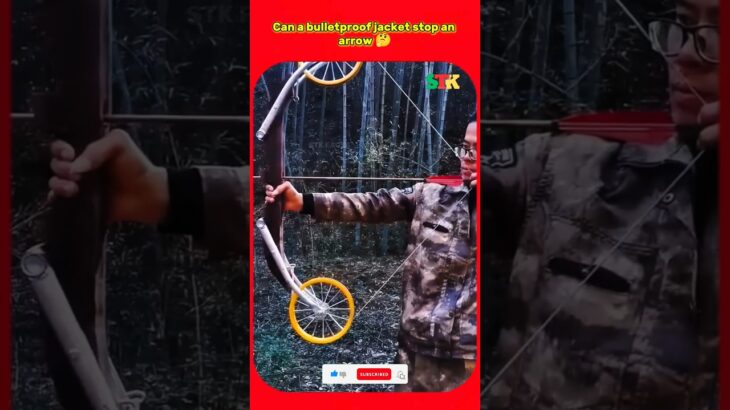 ఈ bullet proof jacket బాణాన్ని మాత్రం ఆపలేదు🤯😱