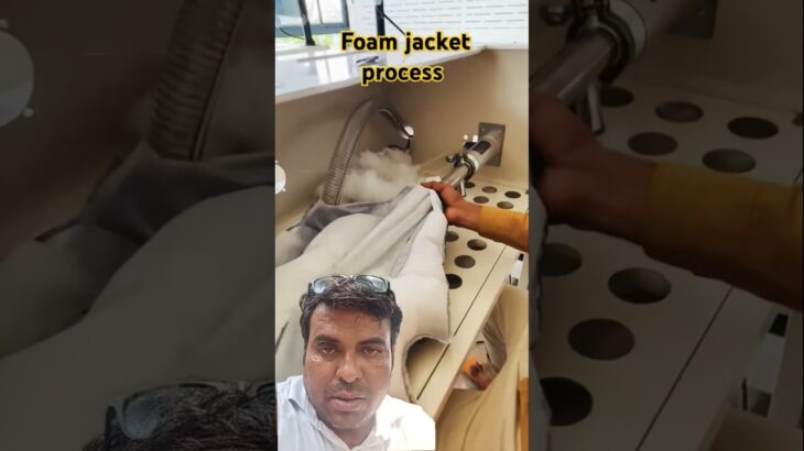 foam jacket prosess #garments #factory #shorts #jacket