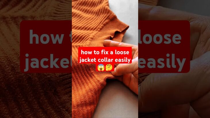 how to fix a loose jacket collar💯😱 #shorts #tipsandtricks