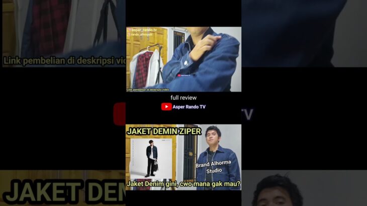 jaket denim ziper by alhorma studio