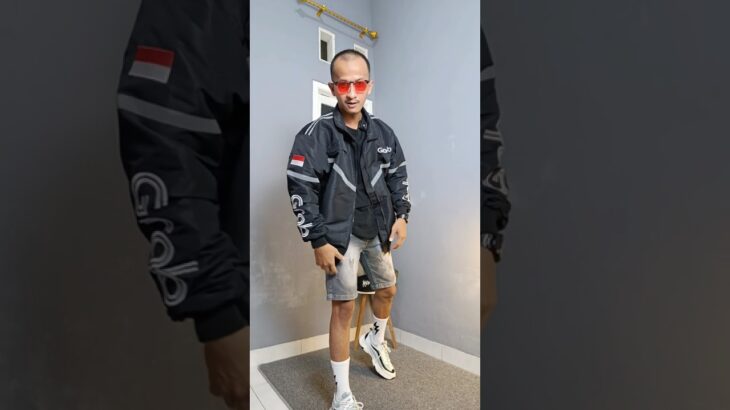 jaket ojol grab hitam #rekomendasi #jaket #outfit