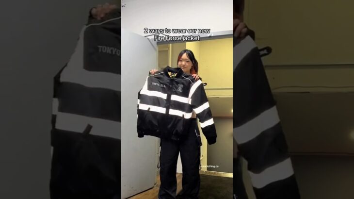 ur thoughts on our fire force reflective jacket? #animeclothing #anime #animefashion