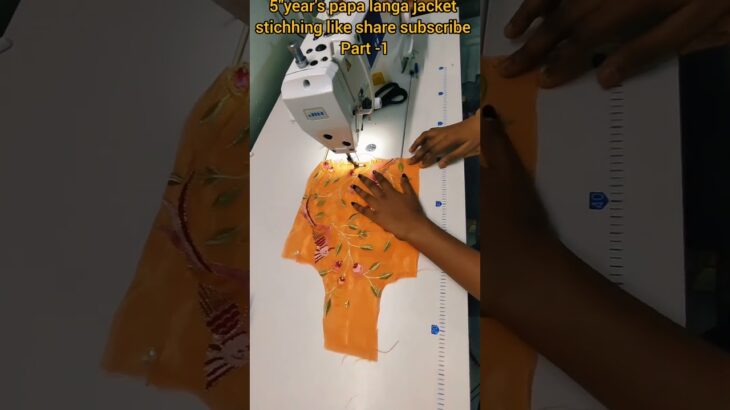 5 year’s papa#langa jacket cutting stichhing#shorts #likeforlikes