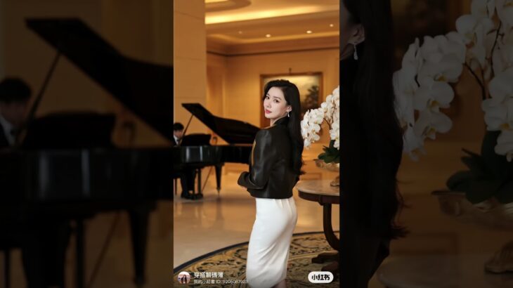 AI-Charged Black & Gold Leather Jacket: Stunning Asian Vibe in Busan Hotel Lobby! 🇰🇷