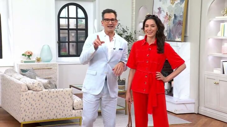 BEAUTIFUL by Lawrence Zarian The Milinda Short Sleeve Safari Jacket on QVC