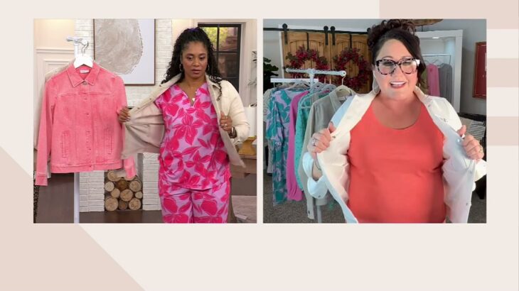 Belle by Kim Gravel Delray Denim Classic Jean Jacket on QVC