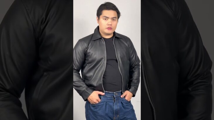 Bigboi fit check leather jacket