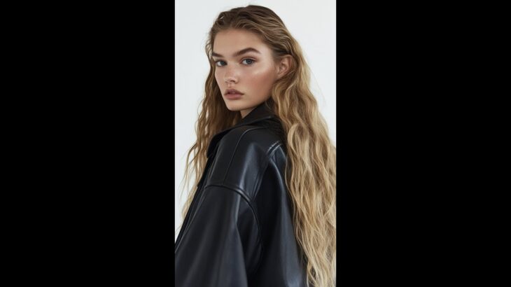 Chic Black Leather Jacket Highlight #fashion #chic #streetstyle